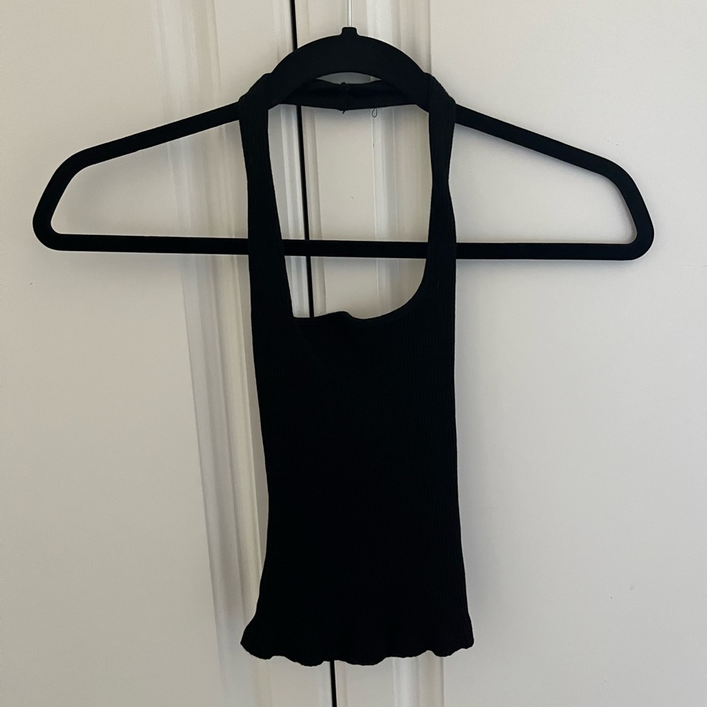 Black halter top